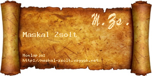 Maskal Zsolt névjegykártya